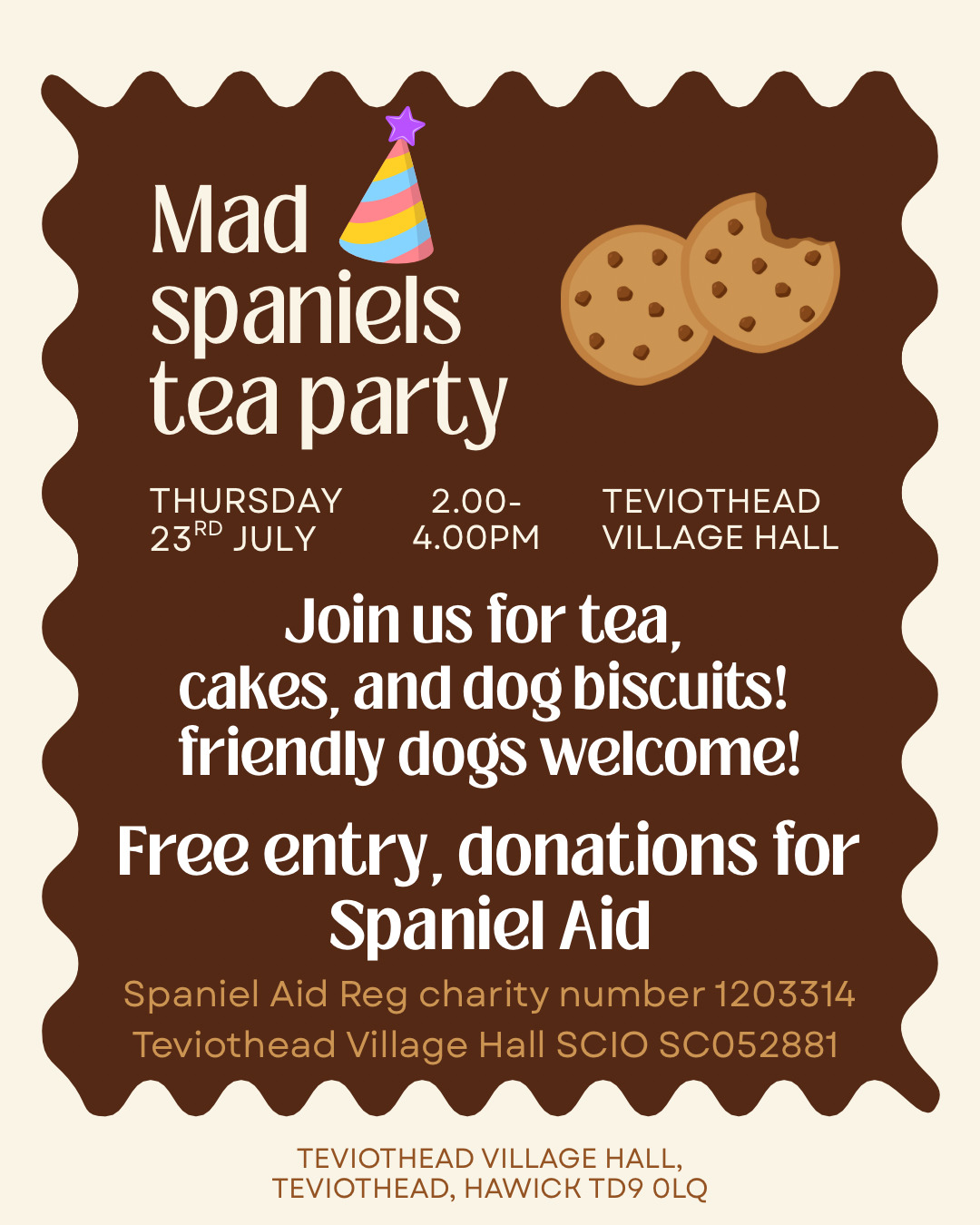 Mad Spaniel Tea Party - July 26