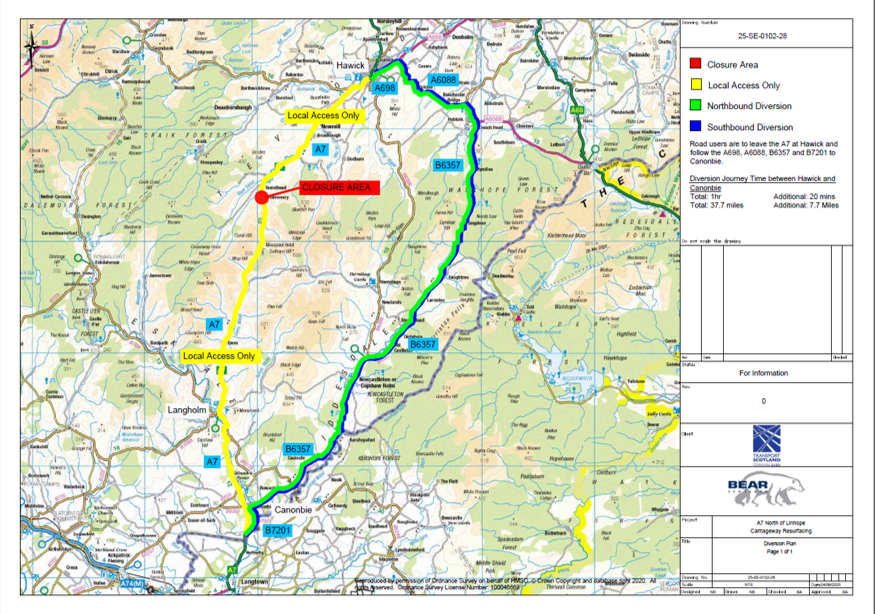 Road closure - July 25