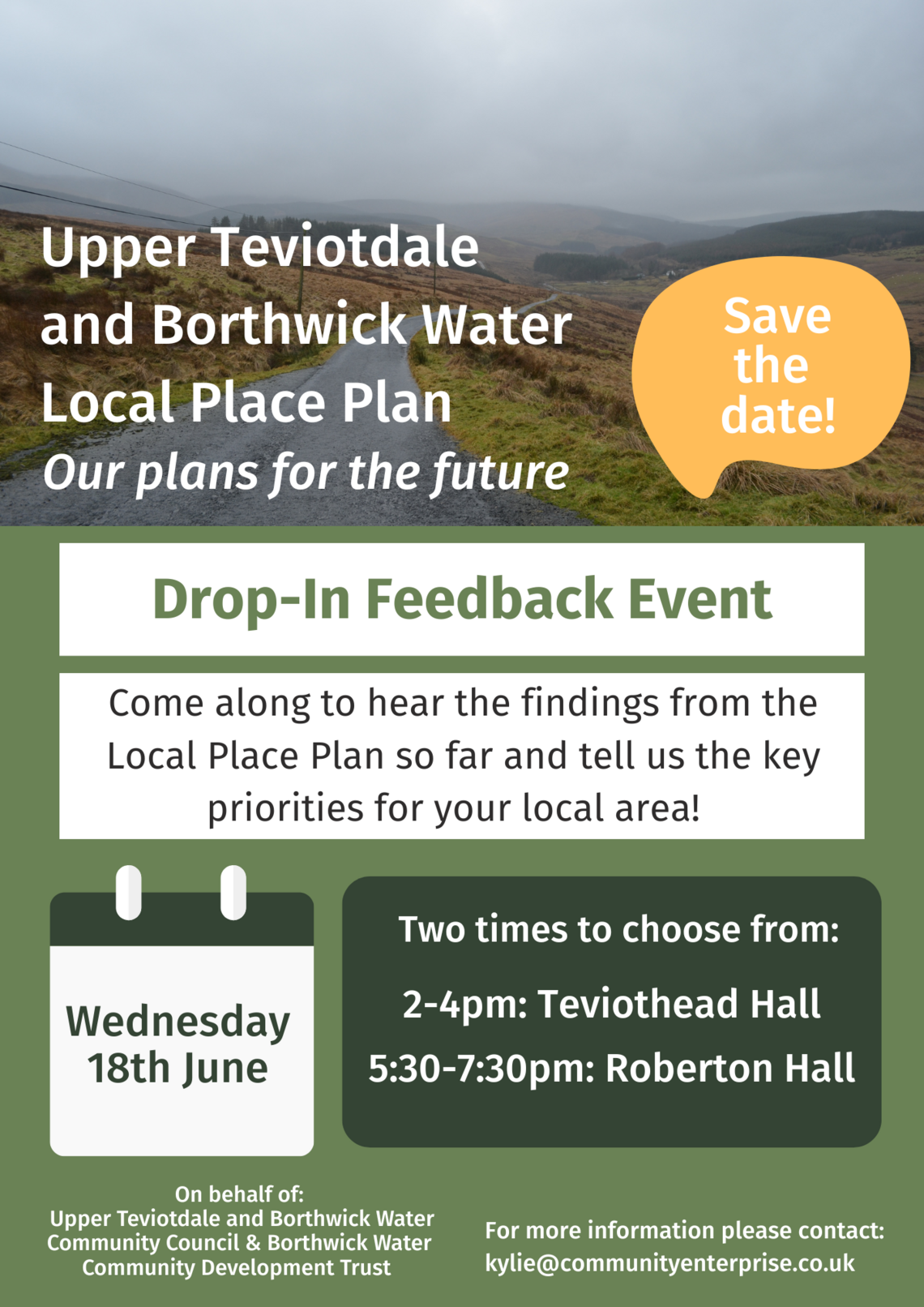UTBW Local Place Plan Drop in Event