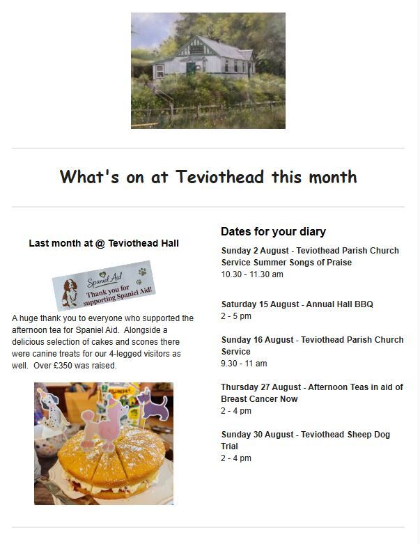 Newsletter - Aug Page 1